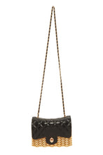 Load image into Gallery viewer, QUILTED METAL LAMBSKIN CLUTCH
