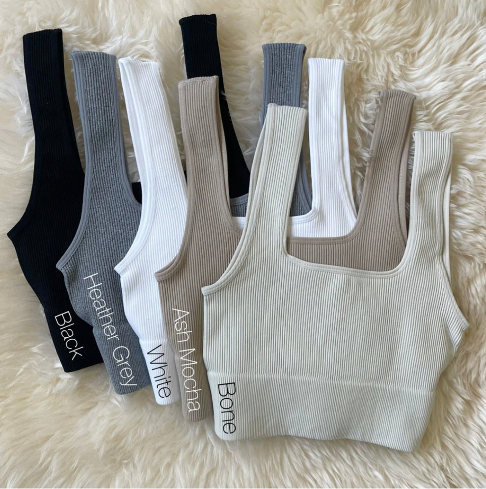 RIBBED CROP TOP