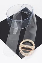 Load image into Gallery viewer, DIAMOND PLATED CLEAR BELT (PLUS SIZE)
