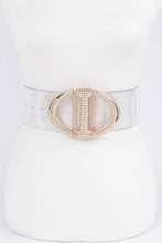 Load image into Gallery viewer, DIAMOND PLATED CLEAR BELT (PLUS SIZE)
