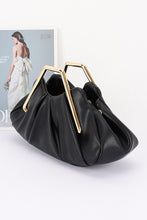 Load image into Gallery viewer, LEATHER METAL HANDLE BAG
