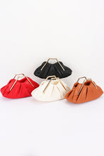 Load image into Gallery viewer, LEATHER METAL HANDLE BAG
