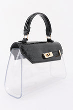 Load image into Gallery viewer, TRANSPARENT TOP HANDLE BAG
