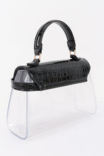 Load image into Gallery viewer, TRANSPARENT TOP HANDLE BAG
