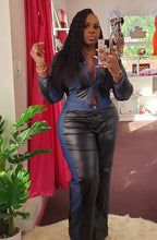 Load image into Gallery viewer, OLA DENIM/LEATHER SET
