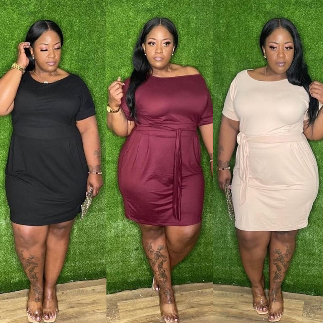 TINA BASIC DRESS (PLUS SIZE)