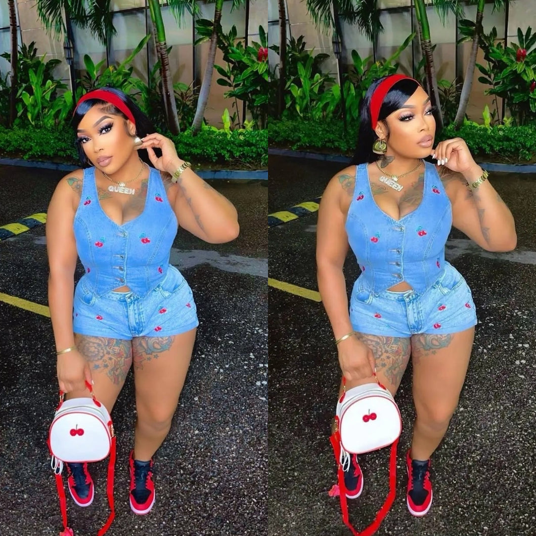 CHERRY BOMB DENIM SET