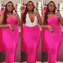 Load image into Gallery viewer, FRINGE MAXI DRESS
