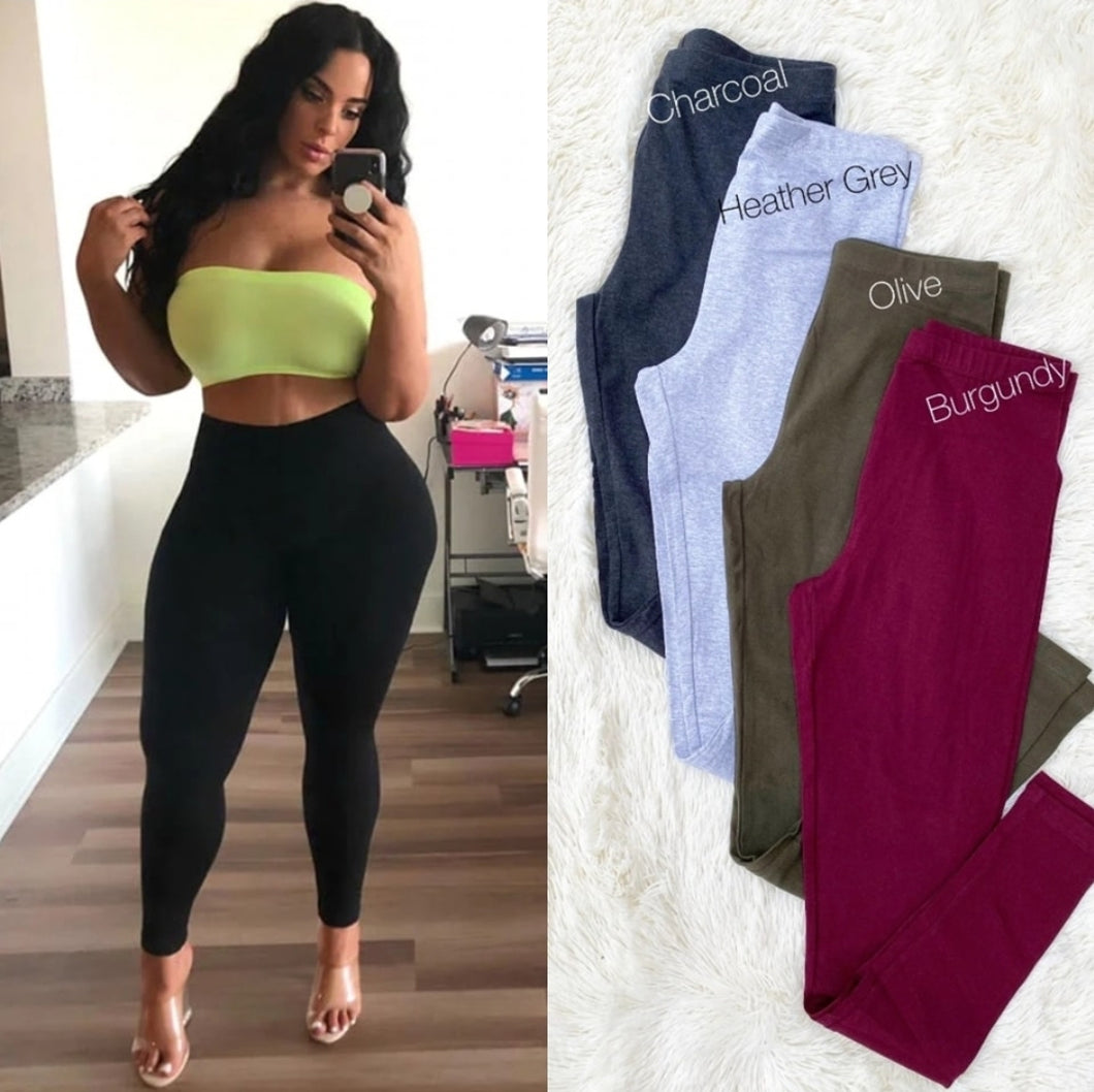 PLUS SIZE COTTON LEGGING