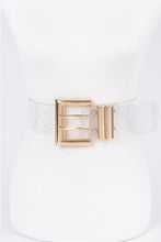 Load image into Gallery viewer, BIG BUCKLE CLEAR BELT (PLUS SIZE)
