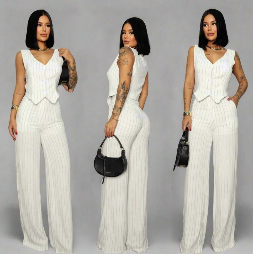 PIN STRIPE TUX SET