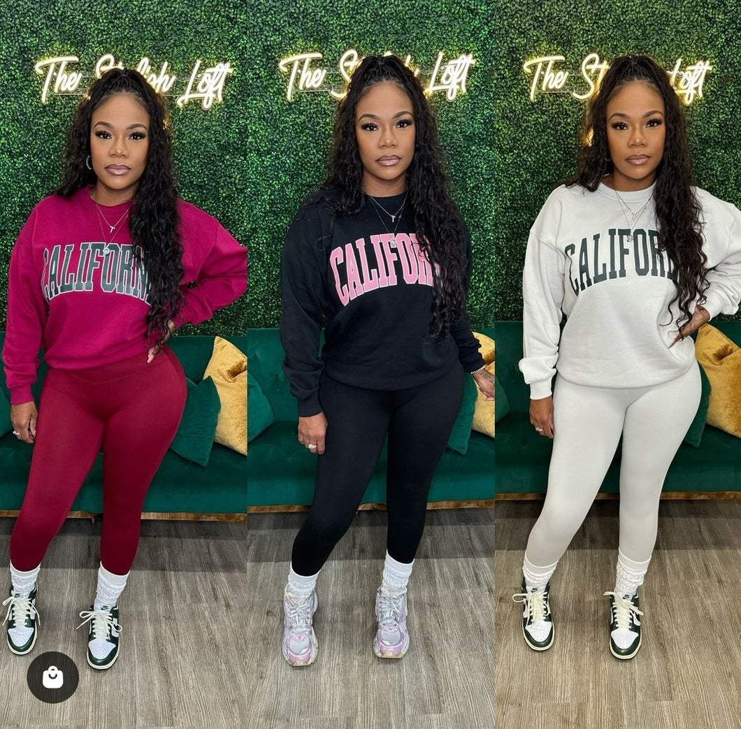 CALIFORNIA SWEATER SET