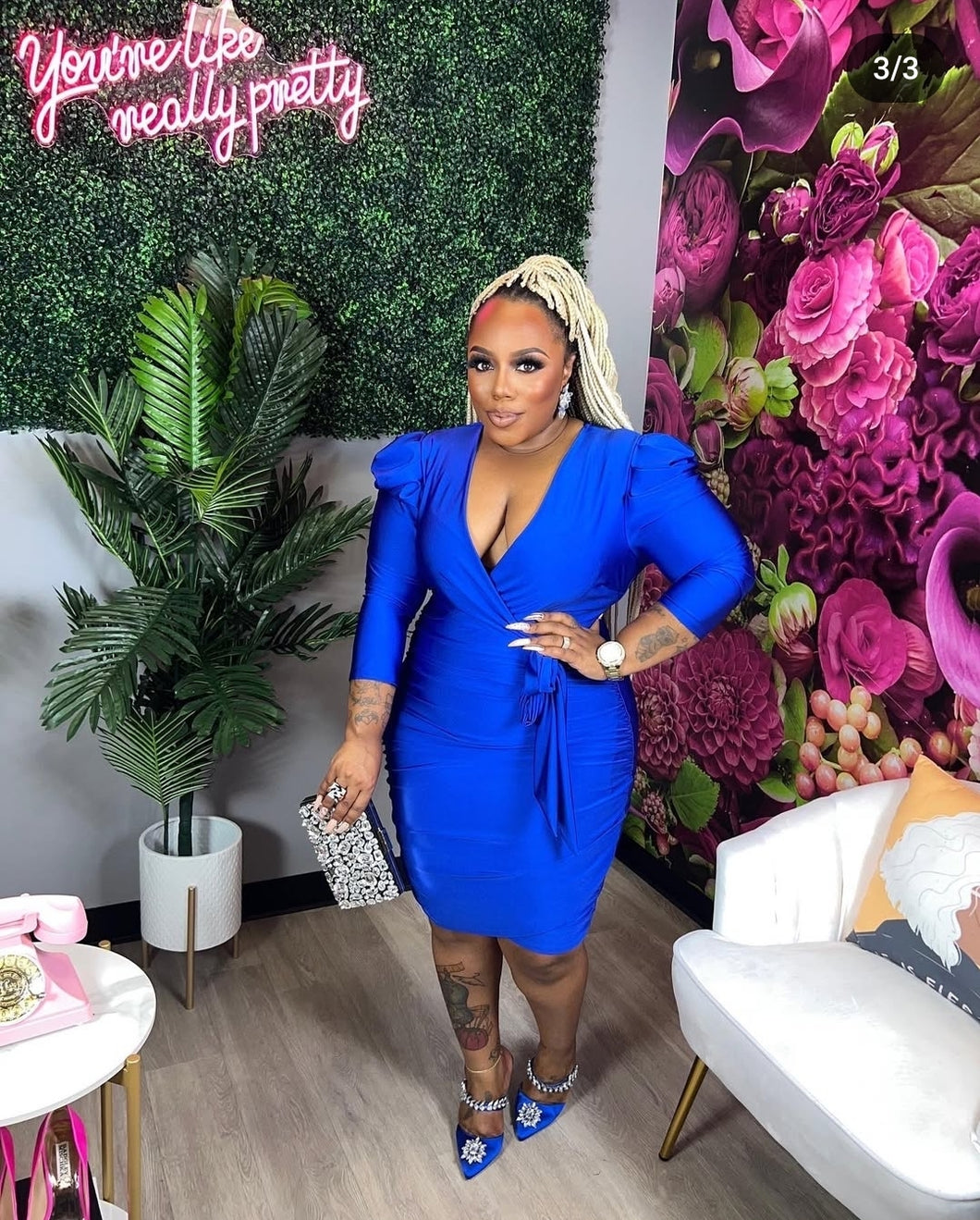 SNOW FLAKE GLAM DRESS
