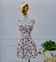 Load image into Gallery viewer, CHERRY BLOSSOM LINEN DRESS
