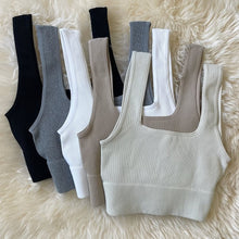 Load image into Gallery viewer, RIBBED CROP TOP

