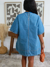 Load image into Gallery viewer, DENIM SHIRT DRESS
