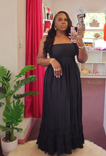Load image into Gallery viewer, SMOCKED HALTER MAXI DRESS
