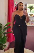 Load image into Gallery viewer, DRAPPED STRAPLESS JUMPSUIT
