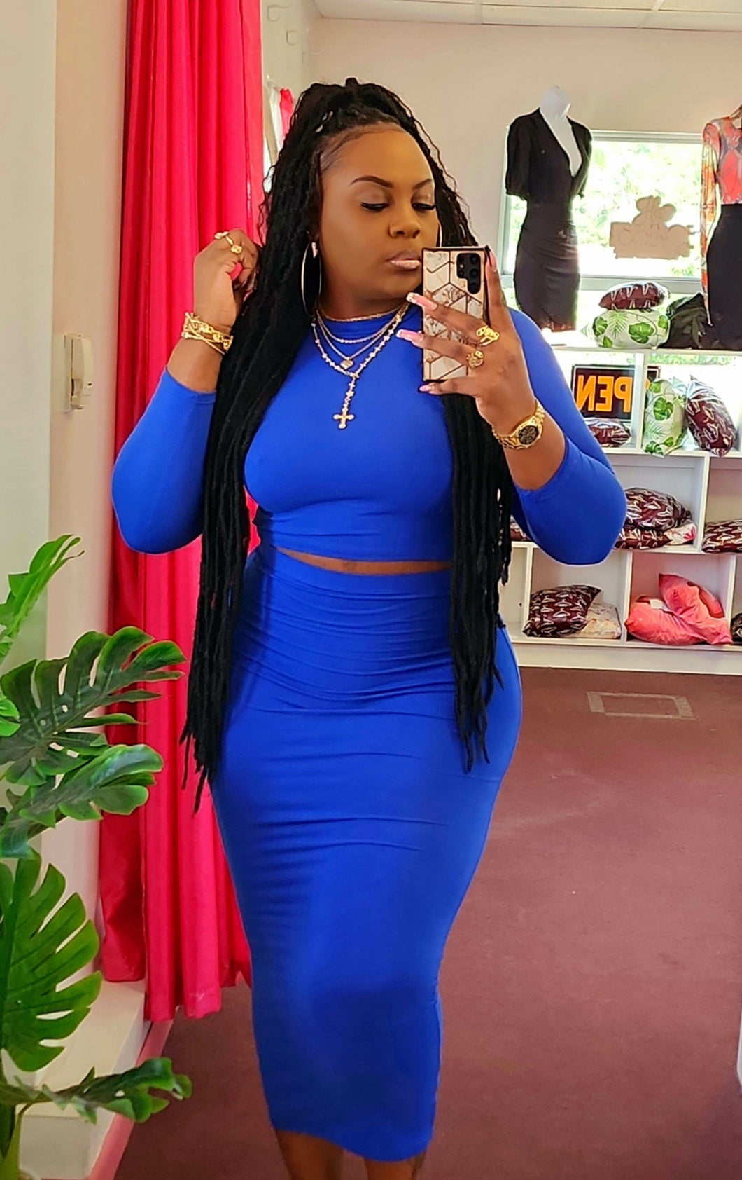 MIDI SKIRT SET