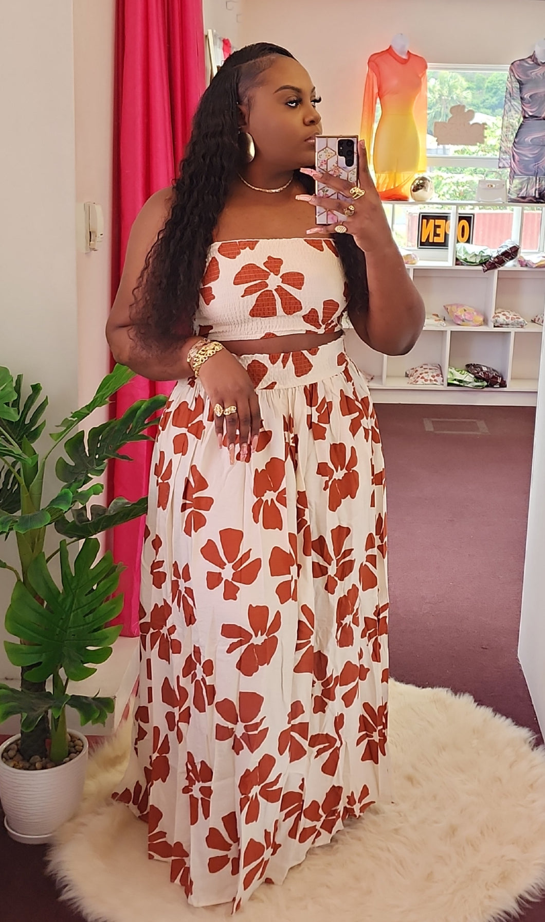 MALDIVES LINEN MAXI SET