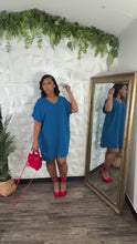 Load and play video in Gallery viewer, WOVEN SHIRT DRESS
