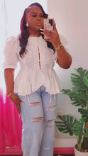 Load and play video in Gallery viewer, KATIE PEPLUM TOP
