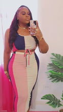 Load and play video in Gallery viewer, COLOR BLOCK SKIRT SET
