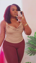 Load and play video in Gallery viewer, BRI COWL NECK TOP
